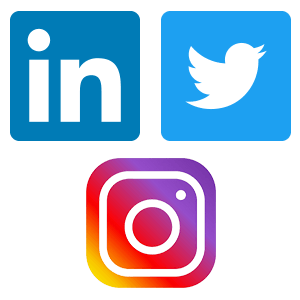 Twitter, LinkedIn, Instagram