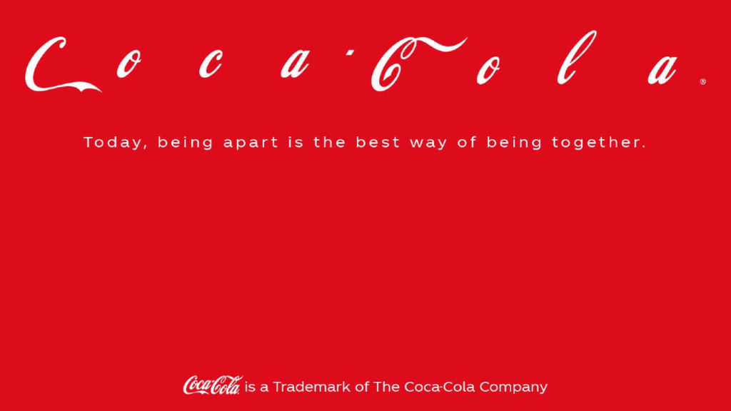 Coca Cola social distancing