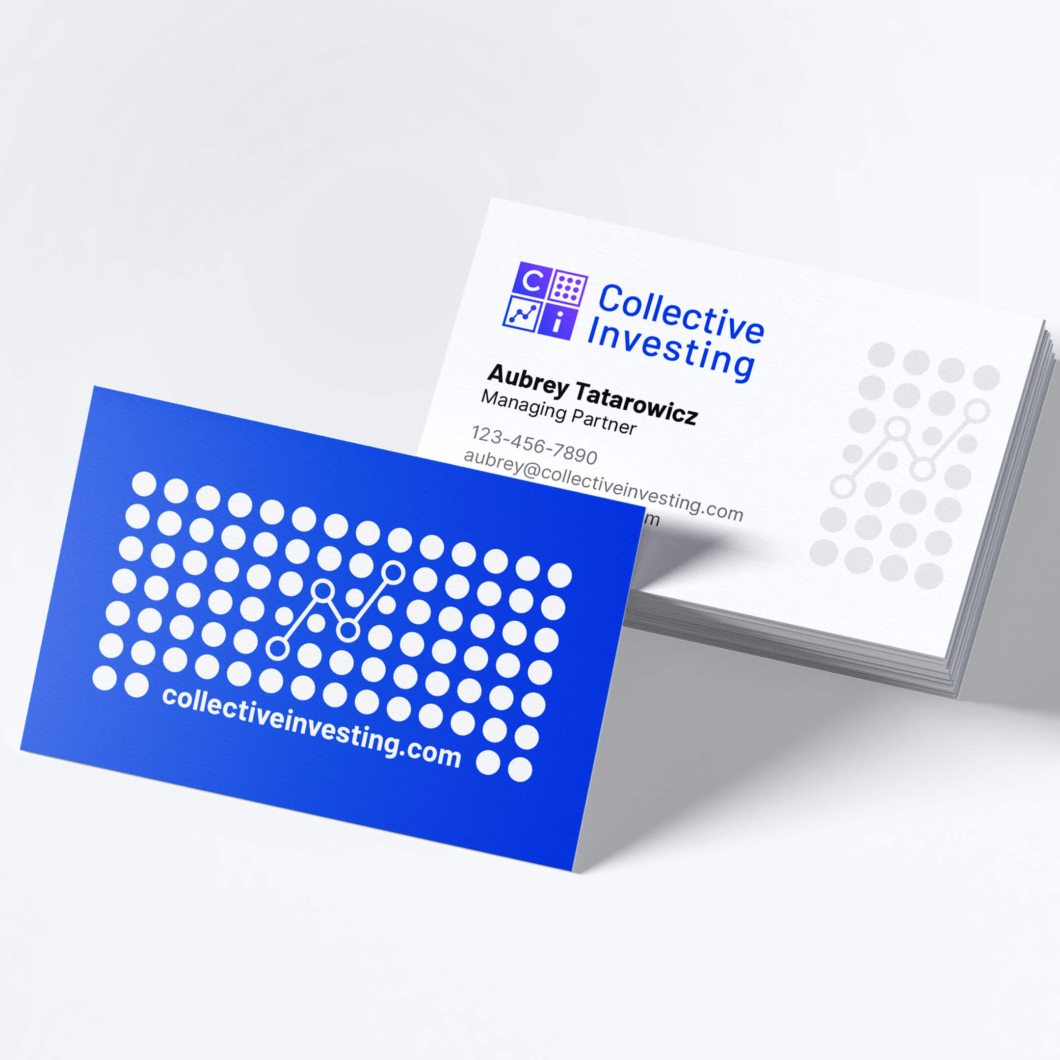 Business Cards as using Collective Investing branding